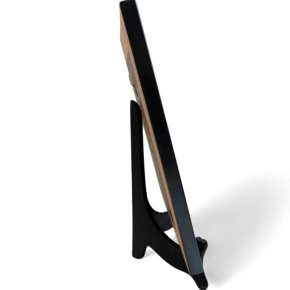 LION King NEEDLEPOINT Framed in Black Wood Frame 10.7 x 9.5" Vintage - Picture 6 of 10